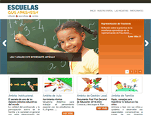 Tablet Screenshot of escuelasqueaprenden.org
